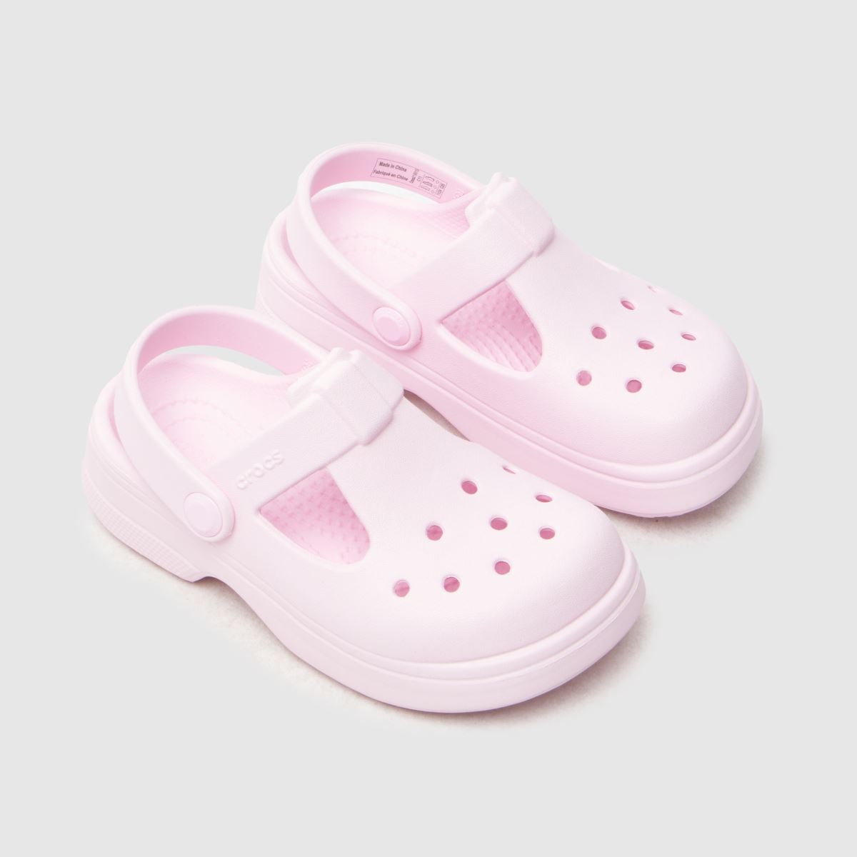 Crocs Classic Mary Jane Clog Girls Junior in Pale Pink Crocs Classic Mary Jane Clog 4