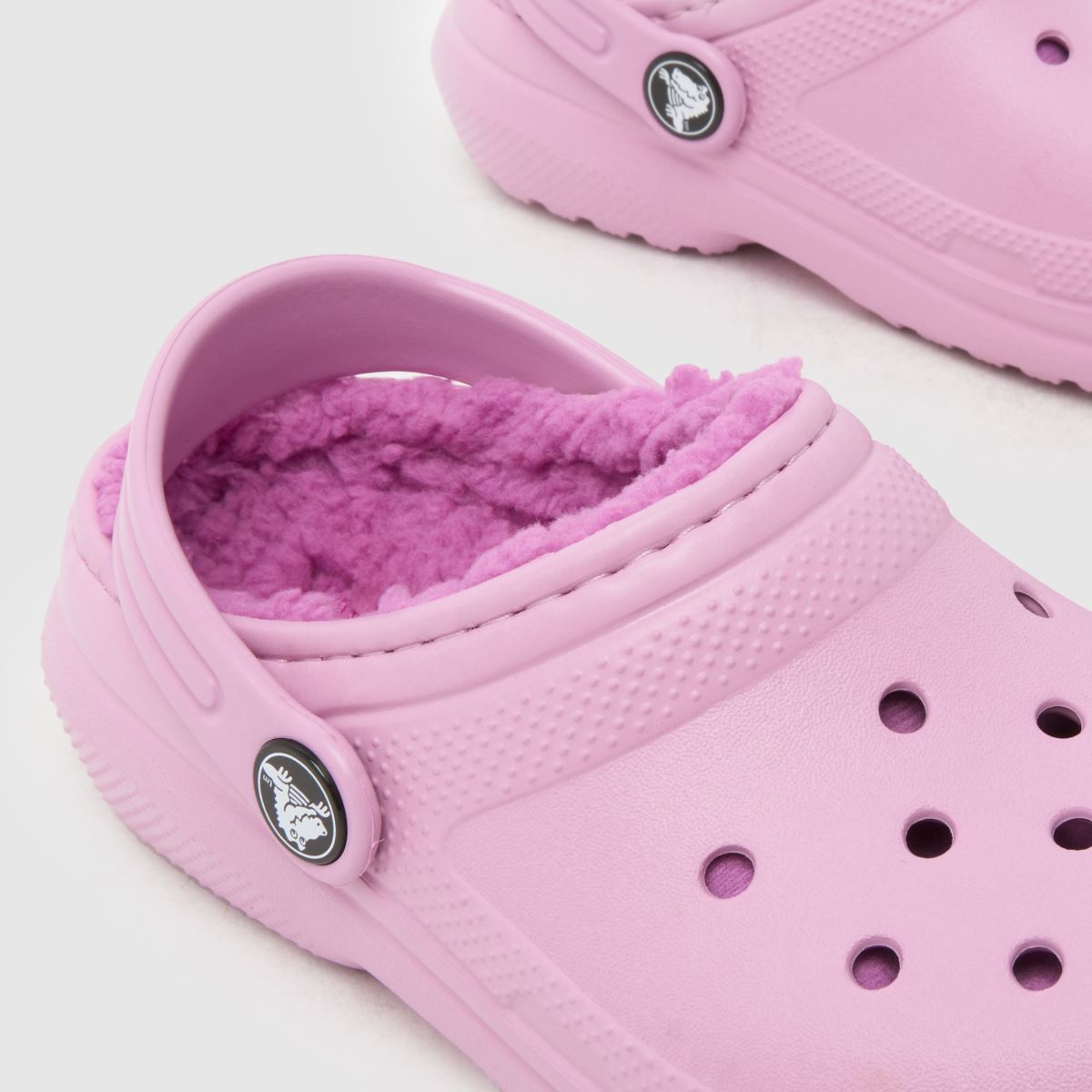 Crocs Classic Lined Clog Girls Junior in Pink Crocs Classic Lined Clog 4