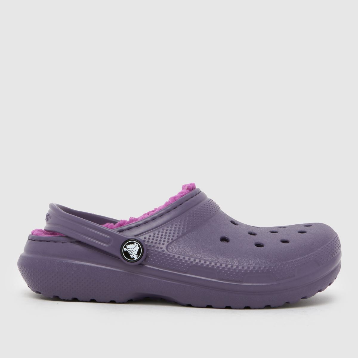 Crocs Purple Classic Lined Clog Girls Junior Sandals
