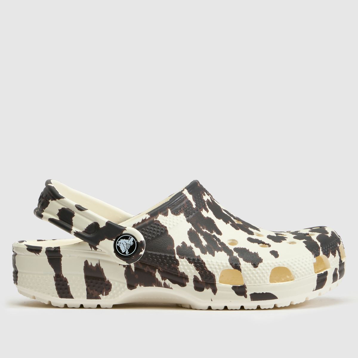 Crocs Classic Clog Girls Junior in Brown & White Crocs Classic Clog