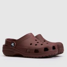 Crocs Classic Clog Girls Junior in Burgundy Crocs Classic Clog,2 of 4