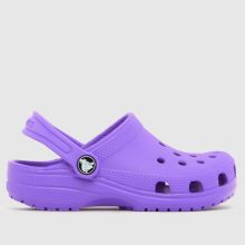 Crocs Classic Clog Girls Junior in Purple Crocs Classic Clog,1 of 4