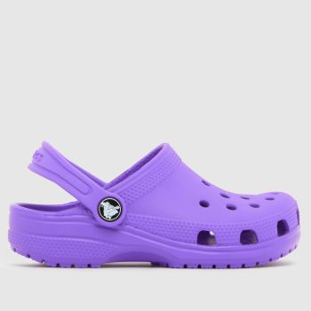 Crocs Purple Classic Clog Girls Junior