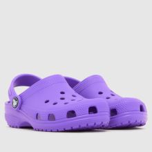 Crocs Classic Clog Girls Junior in Purple Crocs Classic Clog,2 of 4