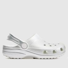 Crocs Classic Clog Girls Junior in Silver Crocs Classic Clog,1 of 4