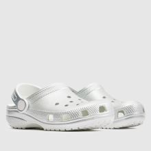 Crocs Classic Clog Girls Junior in Silver Crocs Classic Clog,2 of 4
