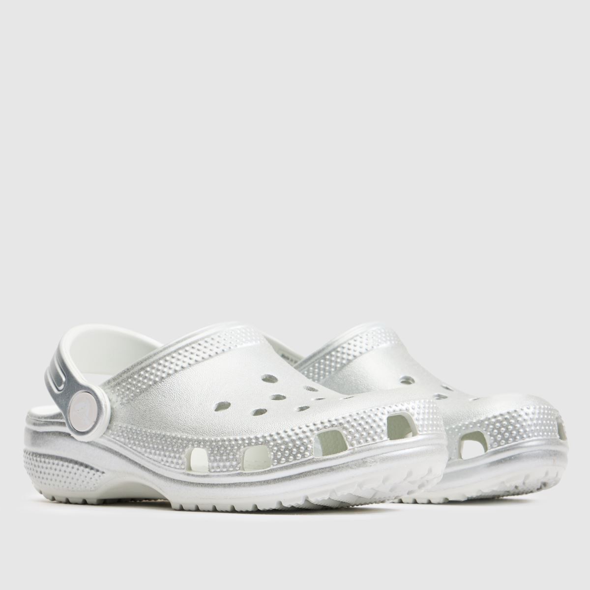 Crocs Classic Clog Girls Junior in Silver Crocs Classic Clog 1