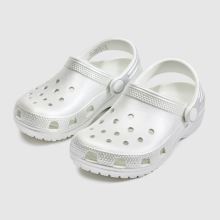Crocs Classic Clog Girls Junior in Silver Crocs Classic Clog,3 of 4