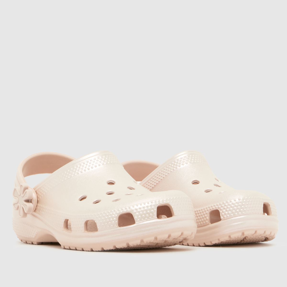 Crocs Classic Pearl Clog Girls Junior in Pale Pink Crocs Classic Pearl Clog 1