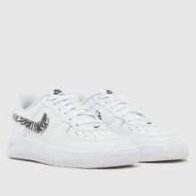 Nike Air Force 1 Girls Junior in White Multi Nike Air Force 1,2 of 4