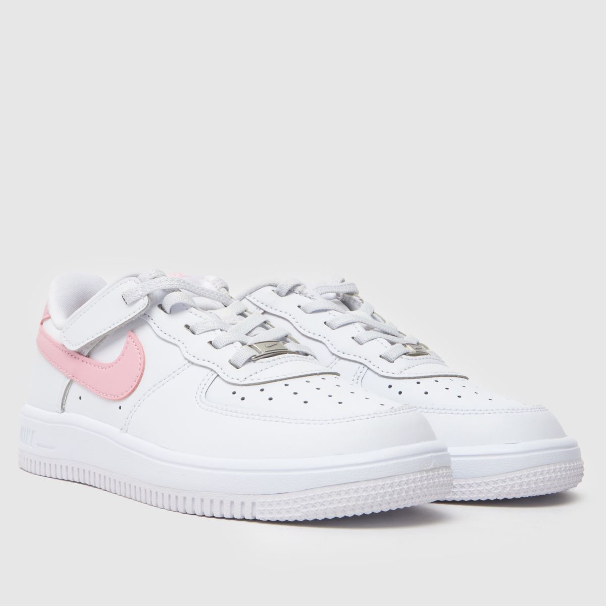 junior white and pink air force 1