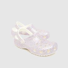 Crocs Classic Glitter Clog Girls Junior in Pink Multi Crocs Classic Glitter Clog,3 of 4