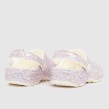 Crocs Classic Glitter Clog Girls Junior in Pink Multi Crocs Classic Glitter Clog,4 of 4
