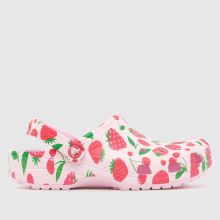 Crocs Classic Berry Clog Girls Junior in Pale Pink Crocs Classic Berry Clog,1 of 4