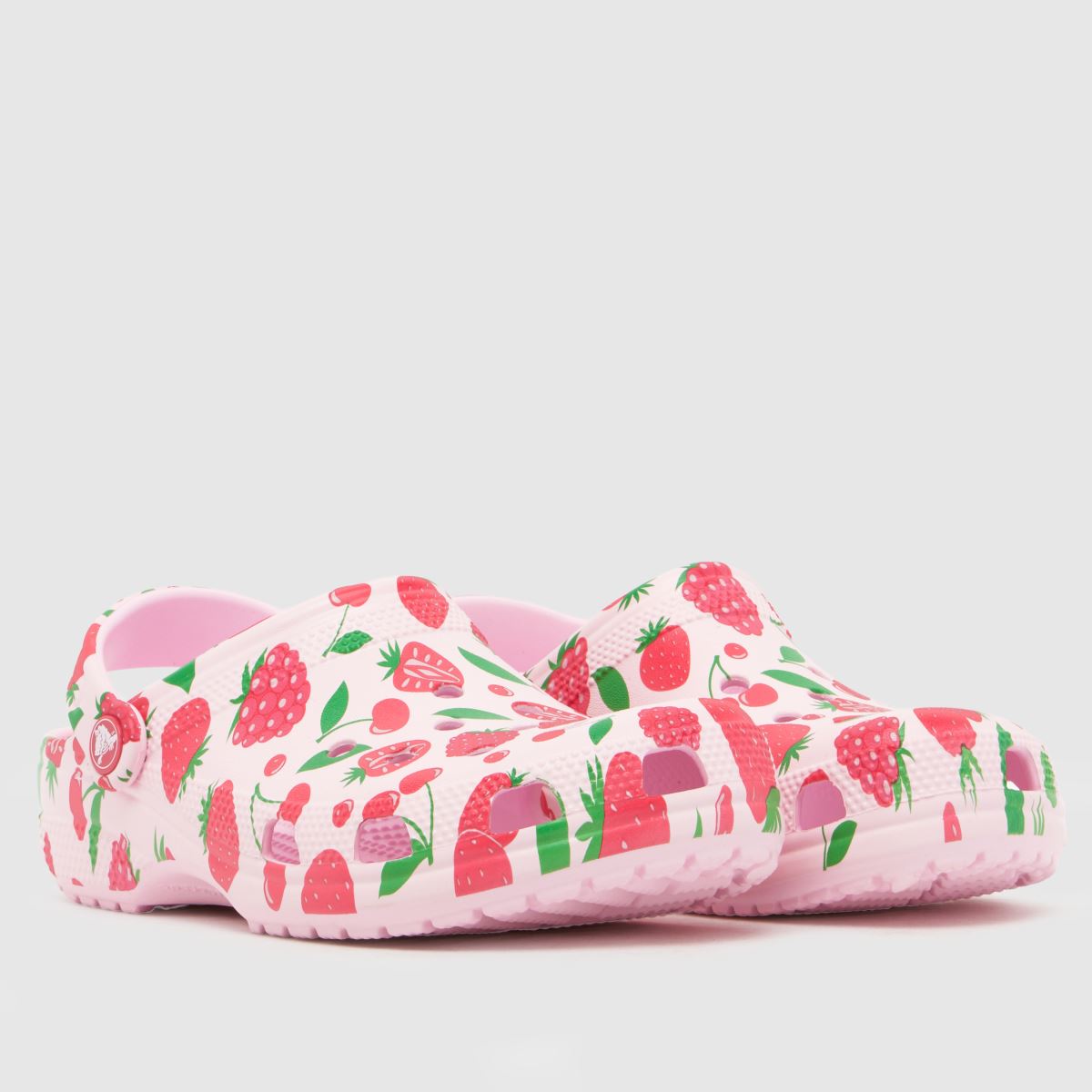 Crocs Classic Berry Clog Girls Junior in Pale Pink Crocs Classic Berry Clog 1