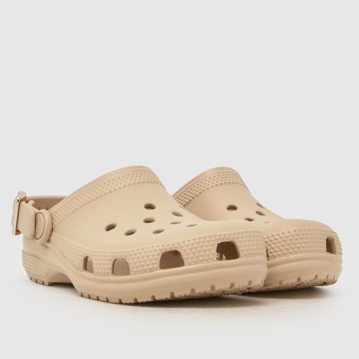 Crocs Classic Metallic Buckle Clog Girls Junior in Beige Crocs Classic Metallic Buckle Clog 1