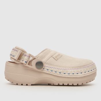 Crocs Pale Pink Classic Crafted Stitch Clog Girls Junior