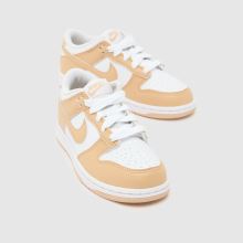 Kinder Nike Weiß-beige Dunk Low Sneaker Nike Dunk Low,3 von 4