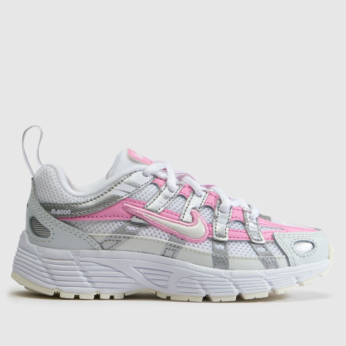 Nike P-6000 Girls Junior in White & Pink Nike P-6000