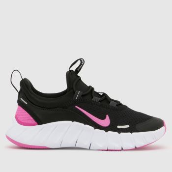 Nike Black & pink Free Ride Girls Junior