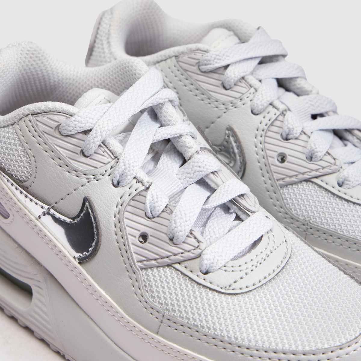 Nike AIR MAX 90 Girls Junior in Stone Multi Nike AIR MAX 90 4