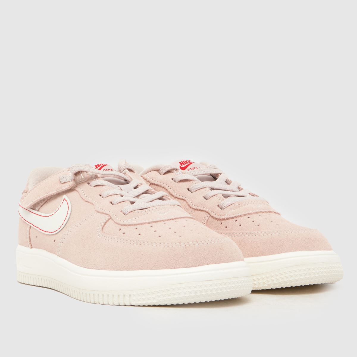 Nike Force 1 Low EasyOn LV8 Girls Junior in Pale Pink Nike Force 1 Low EasyOn LV8 1