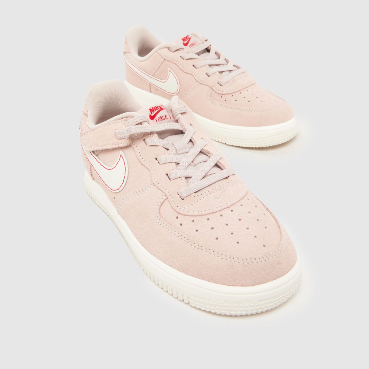 Nike Force 1 Low EasyOn LV8 Girls Junior in Pale Pink Nike Force 1 Low EasyOn LV8 4