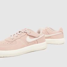 Nike Force 1 Low EasyOn LV8 Girls Junior in Pale Pink Nike Force 1 Low EasyOn LV8,4 of 4