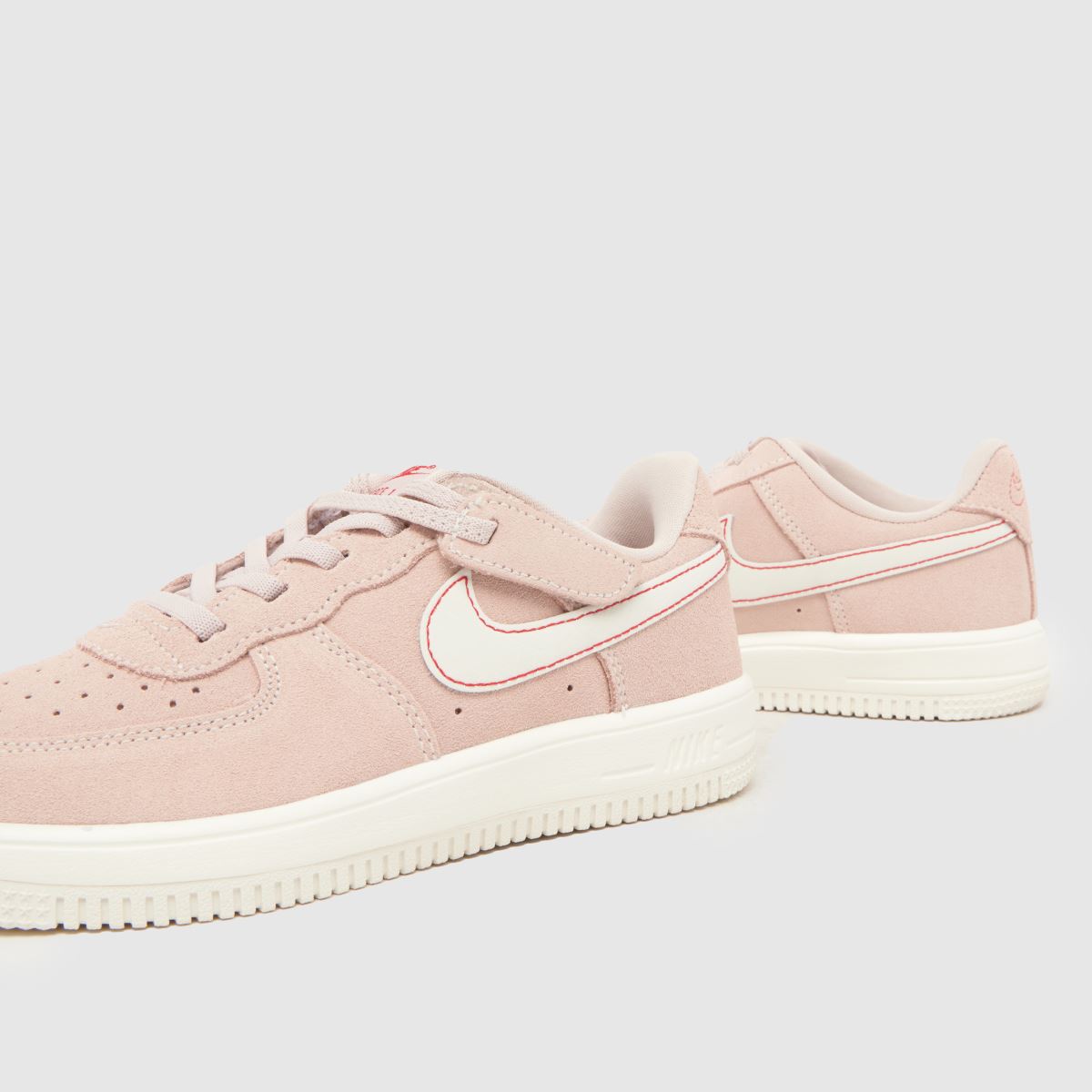 Nike Force 1 Low EasyOn LV8 Girls Junior in Pale Pink Nike Force 1 Low EasyOn LV8 7