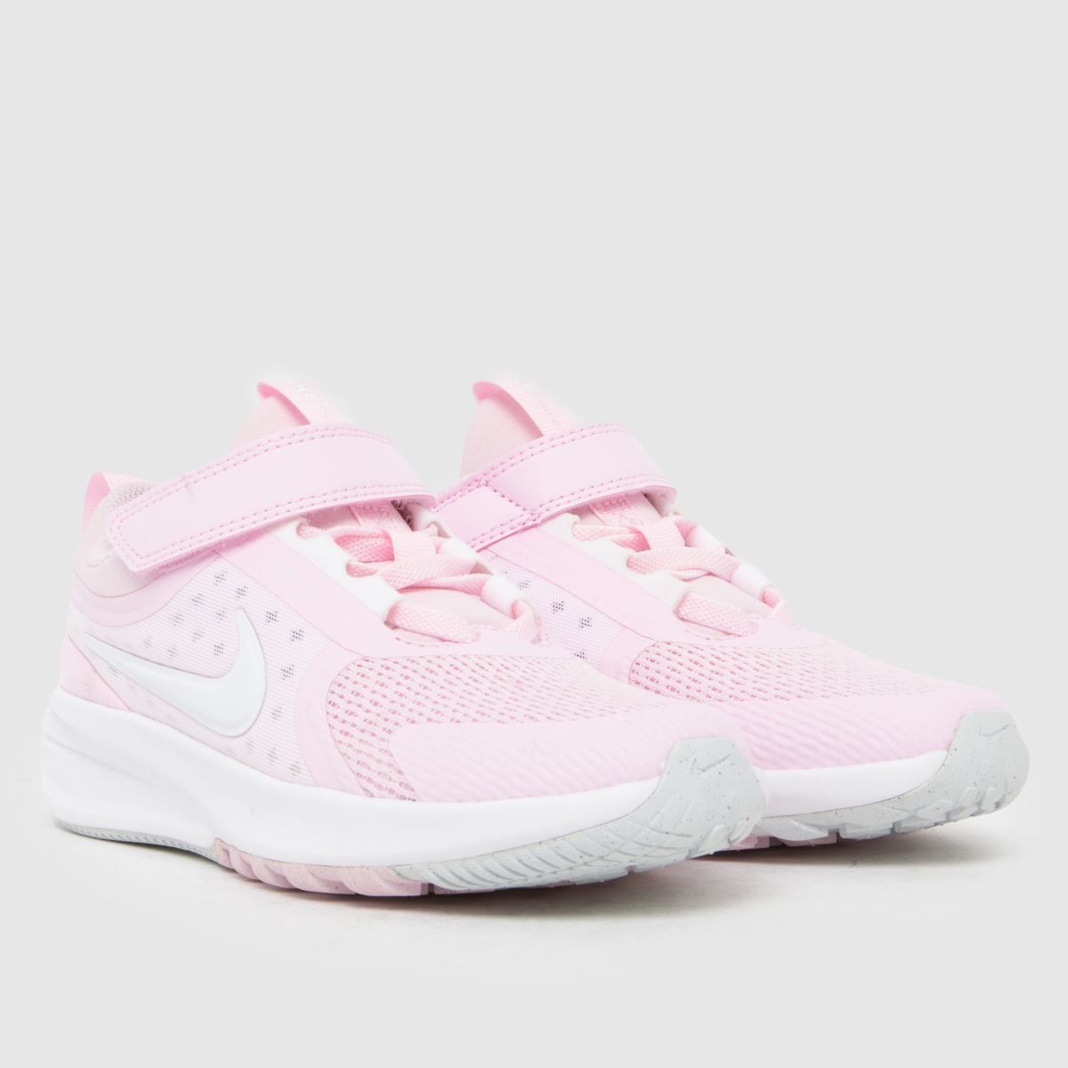 Kids Girls Junior Pale Pink Nike Star Runner Trainers schuh