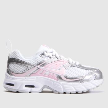 Nike White & Pink Air Max Moto 2K Girls Junior