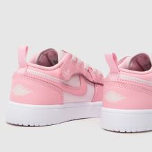 Nike Jordan Air Jordan 1 Low Girls Junior in White & Pink Nike Jordan Air Jordan 1 Low,4 of 4