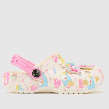 Crocs Pink Multi Classic Hello Kitty Clog Girls Junior