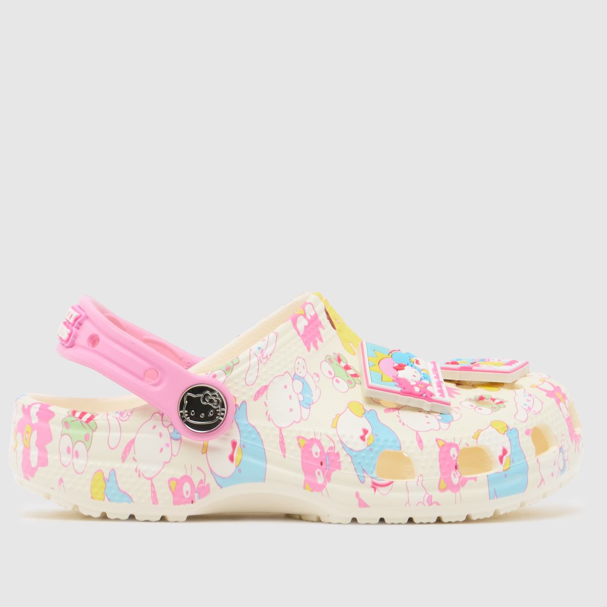 Crocs Pink Multi Classic Hello Kitty Clog Girls Junior Sandals