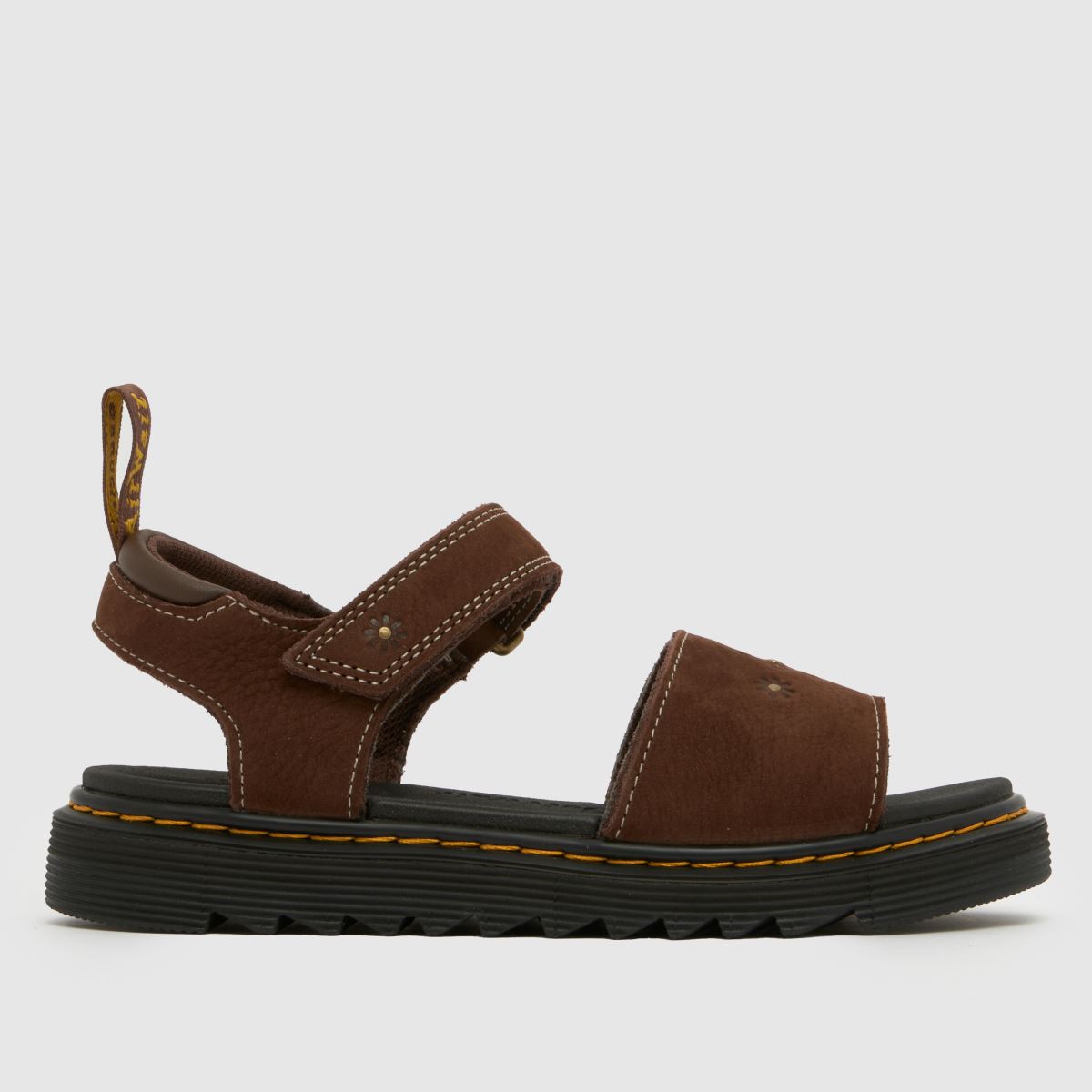 Dr. Martens Dark Brown Shore Marlowe II Girls Junior Sandals