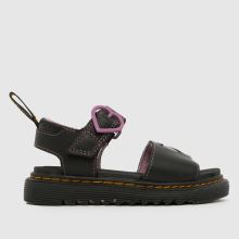 Dr Martens Marlowe Hearts II Girls Junior in Black Dr Martens Marlowe Hearts II,1 of 4