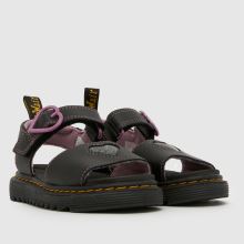 Dr Martens Marlowe Hearts II Girls Junior in Black Dr Martens Marlowe Hearts II,2 of 4