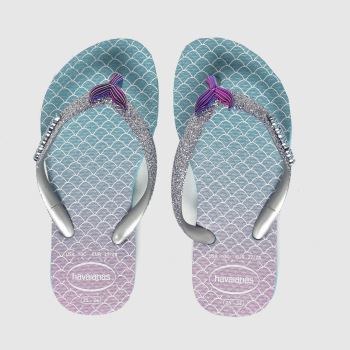 Havaianas blue slim glitter ii Girls Junior Sandals Havaianas blue slim glitter ii Girls Junior Sandals