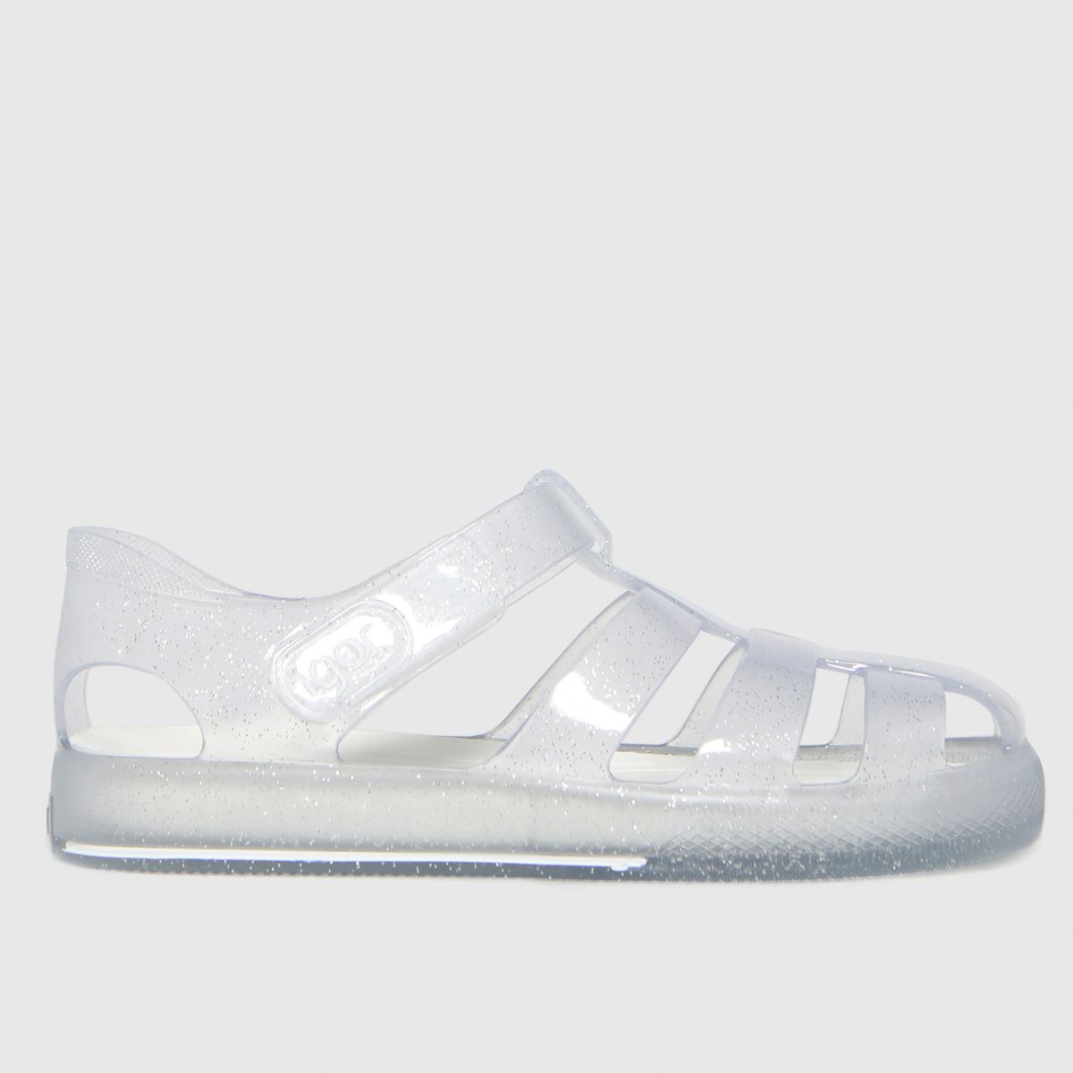 Igor Silver Star Glitter Girls Junior Sandals, Size: 10 (EU 28)