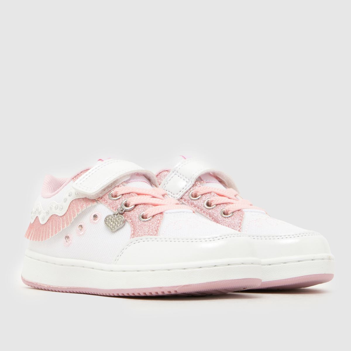 Lelli Kelly Frangetta Mix Girls Junior in White & Pink Lelli Kelly Frangetta Mix 1