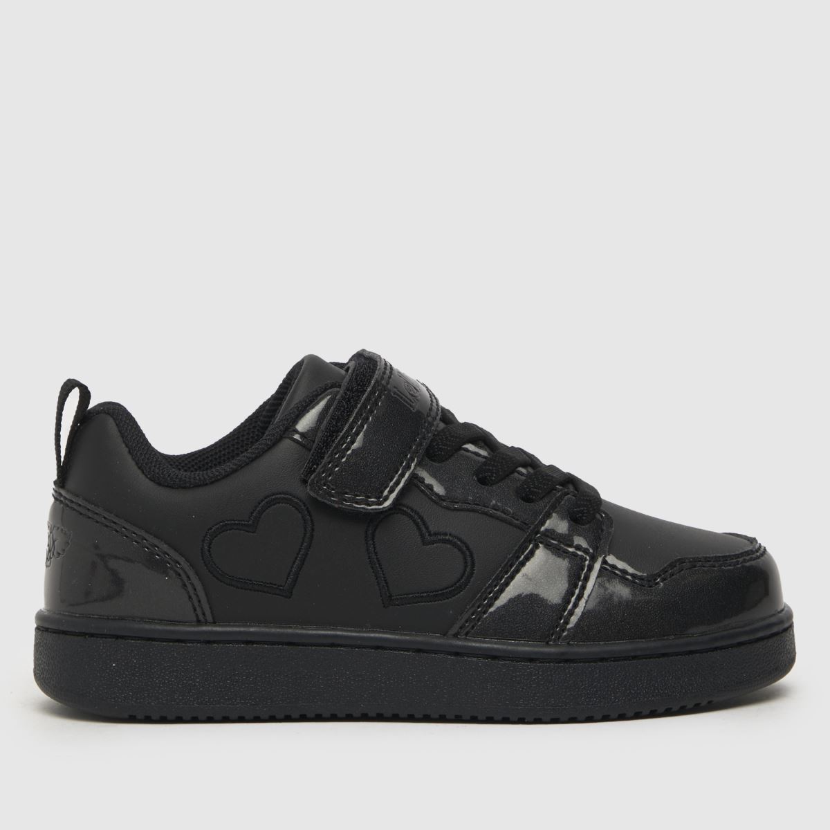 Lelli Kelly Paris Low Heart Hook & Loop Trainers - Black