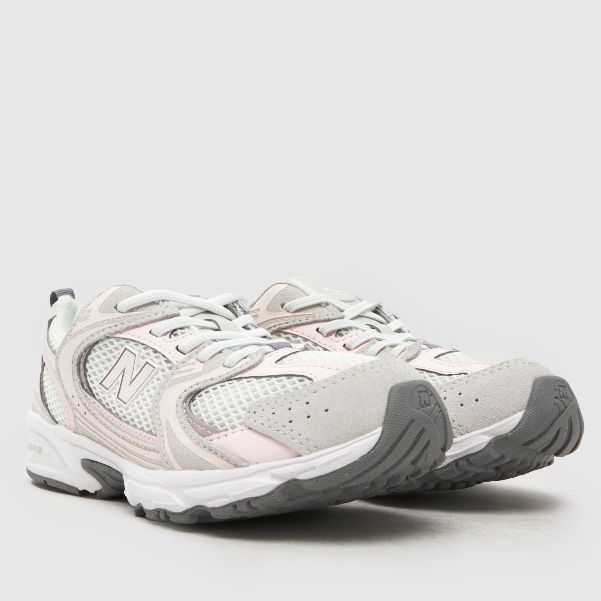 New Balance 530 Girls Junior in Grey Matter & Pink Salt New Balance 530 1