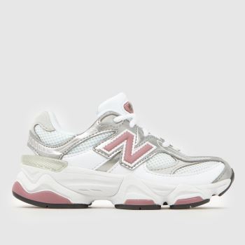 New Balance White Multi 9060 Girls Junior
