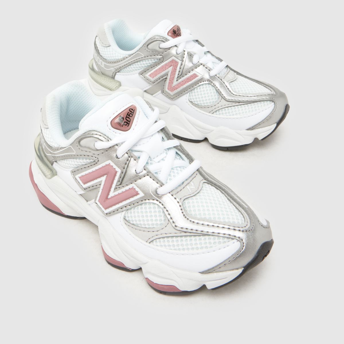 New Balance 9060 Girls Junior in White Multi New Balance 9060 4