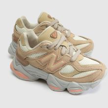 New Balance 9060 Girls Junior in Beige Multi New Balance 9060,3 of 4