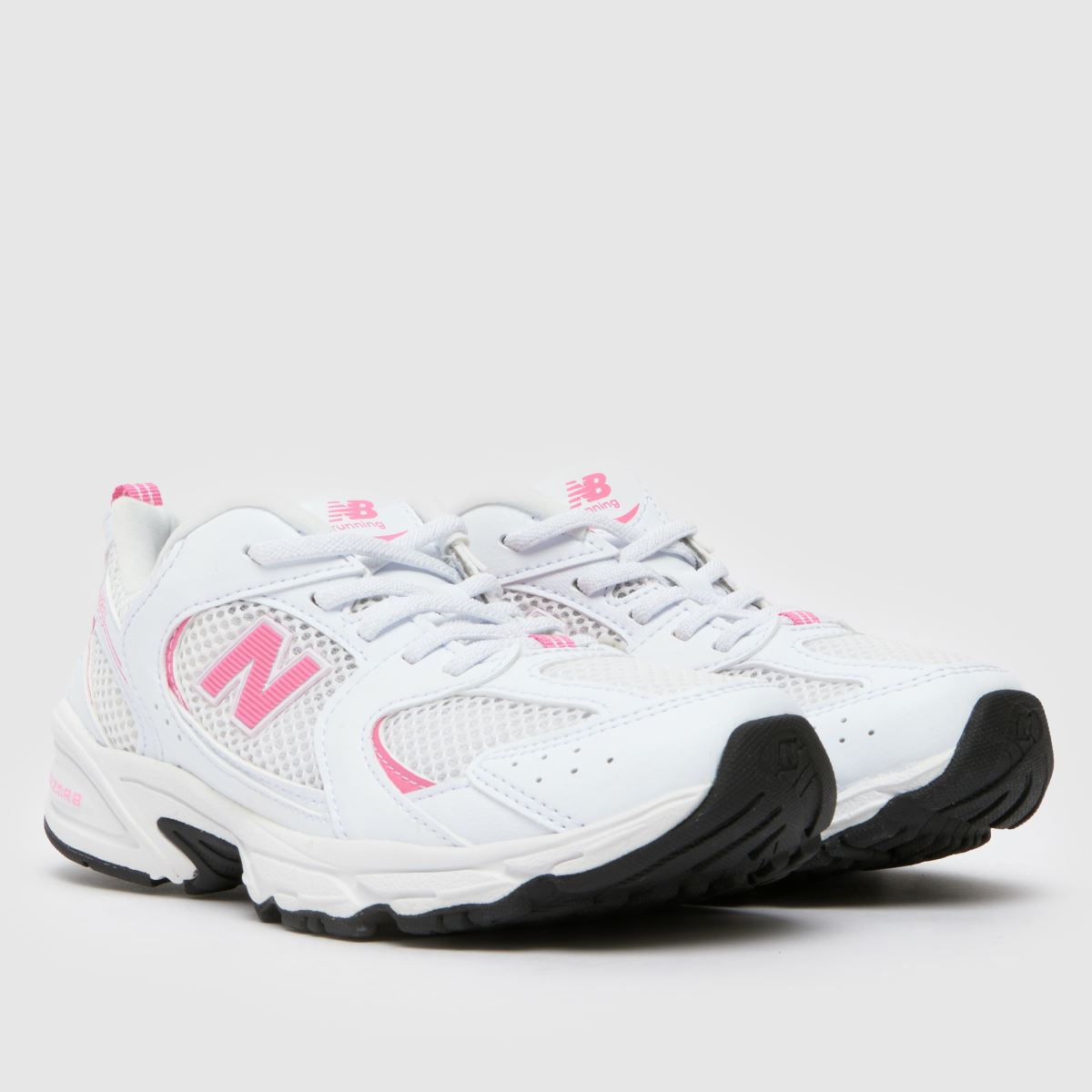 New Balance 530 Girls Junior in White & Pink New Balance 530 1