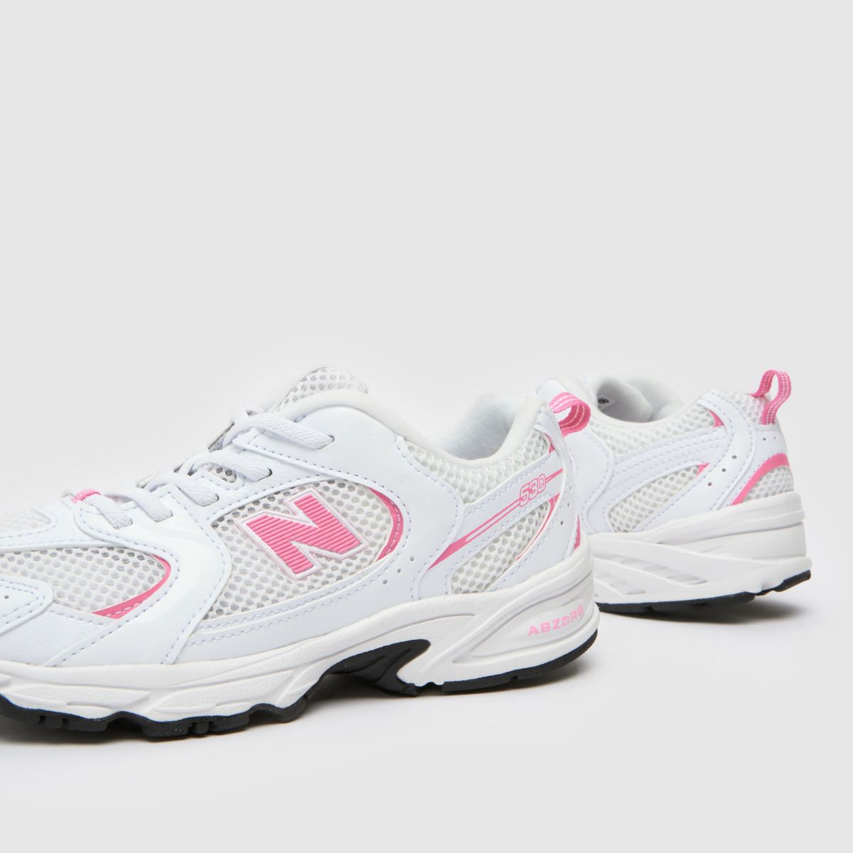 New Balance 530 Girls Junior in White & Pink New Balance 530 7