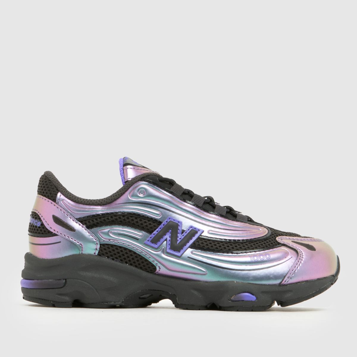 New Balance Black & Purple 1000 Girls Junior Trainers