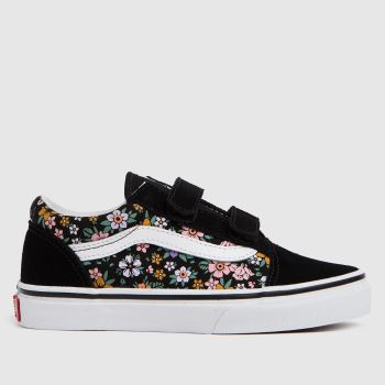 Vans multi old skool v floral trainers junior Vans multi old skool v floral trainers junior