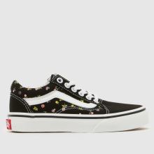 Vans Old Skool Girls Junior in Black Multi Vans Old Skool,1 of 4